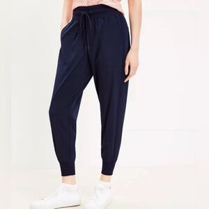LOU & GRAY Wanderweave Navy Drawstring Joggers